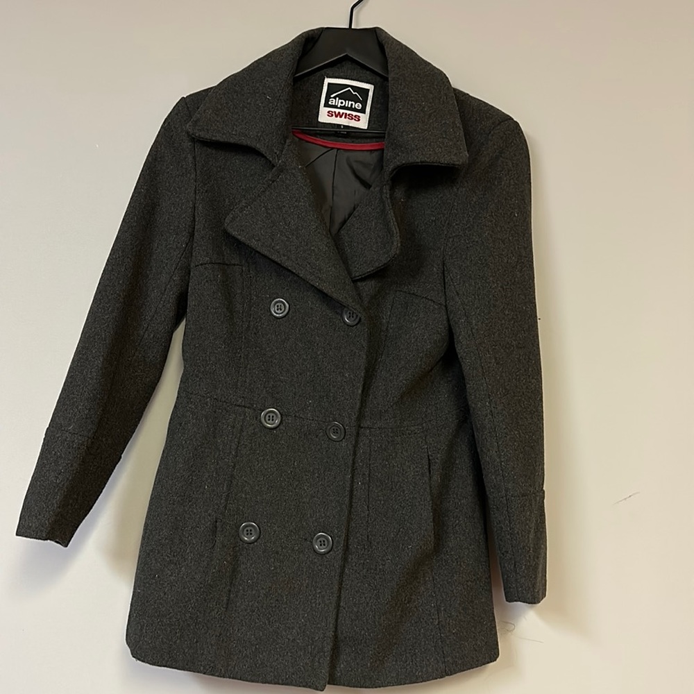 Dark grey peacoat jacket - Women’s size small